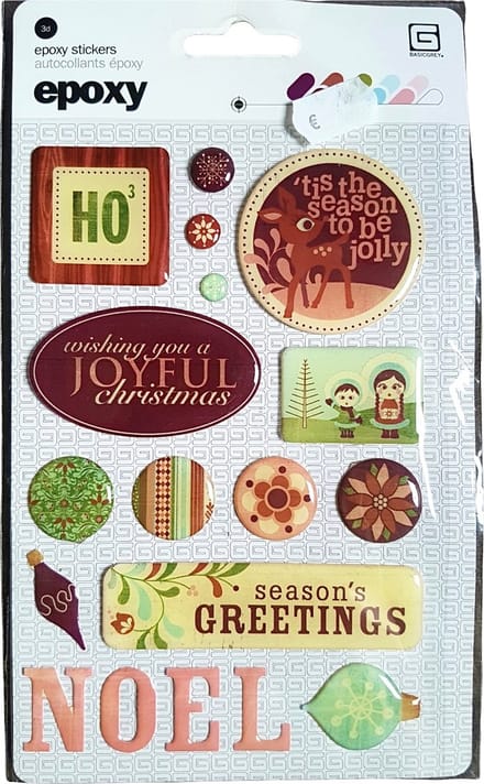 Basic grey - 3D - Epoxy - Stickers - Eskimo - Kisses - Scrapbook - Knutselen - Stickers