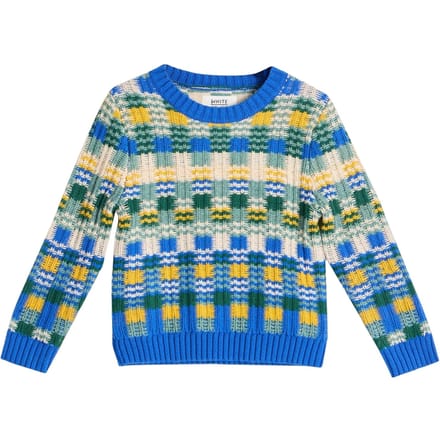 White Stuff Checkerboard Jumper Blue Multi Taglia: 3-4 | Maglioni Outlet | kids | Blu