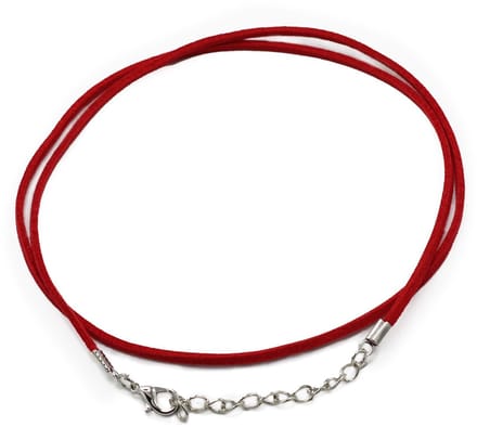 Packs Faux Suede Pendant Cords - 2.5mm x 55cm - Red A056