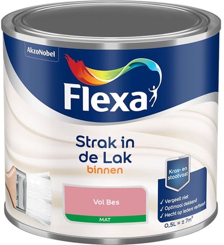 Flexa - Strak In De Lak Binnenlak Mat - Vol Bes - Mengverf - 500 Ml