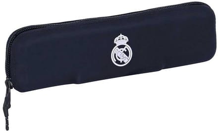 Pennenetui met 2 vakken Real Madrid C.F. Wit 20 x 5.5 x 2 cm