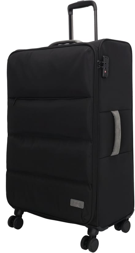 Zebra Trends Elske Koffer - L - Large - Softcase - Reizen - Recycled - Zwart