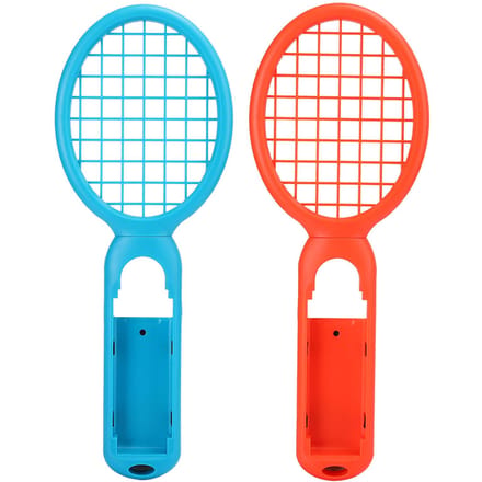 1 Paar Tennisracket Handvat Bewegingsgevoelige Controller voor Game Console Accessoires(Rood Blauw ) blue