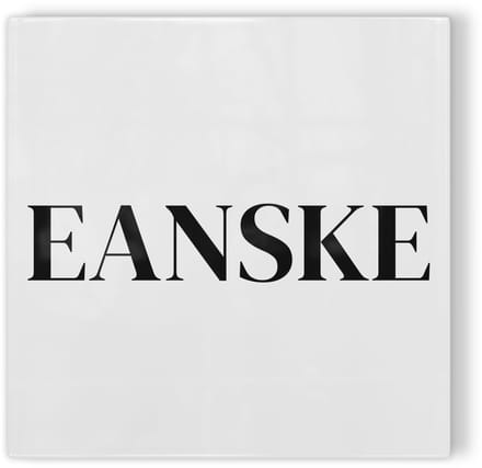 Tegeltje Enschede Eanske - wit zwart - tegeltje stad - tegeltje met tekst