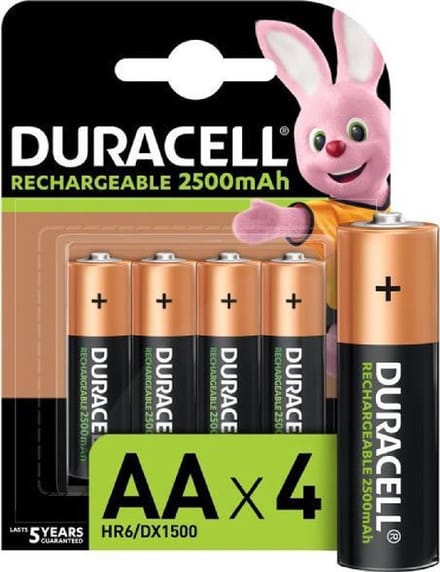oplaadbare batterij NiMH AA 2500mAh 4st.