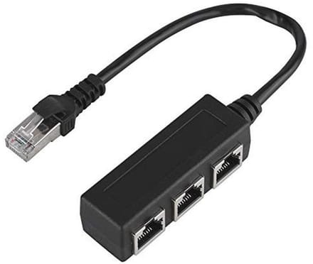Dailygoody - RJ45-splitter - Ethernet-verlengkabel - 3-poorts