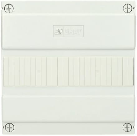 EMAT lege groepenkast 1-rij 12 modules 220x225mm - wit (85260100)