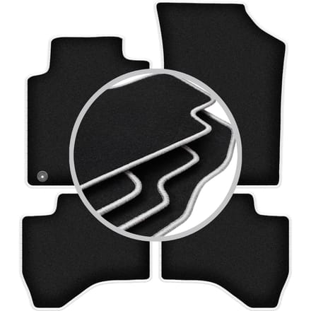CARLUX-SILVER automatten voor: Citroen C1 I hatchback (2005-2014)