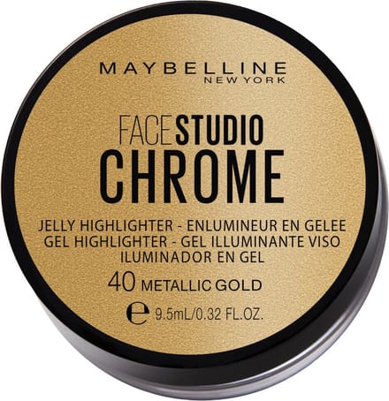 Maybelline Facestudio Chrome Jelly Highlighter - 40 Metallic Gold - Limited Edition Highlighter