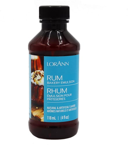 LorAnn Bakery Emulsion - Rum - 118 ml - Geconcentreerde Extracten - Smaakstof - Aroma