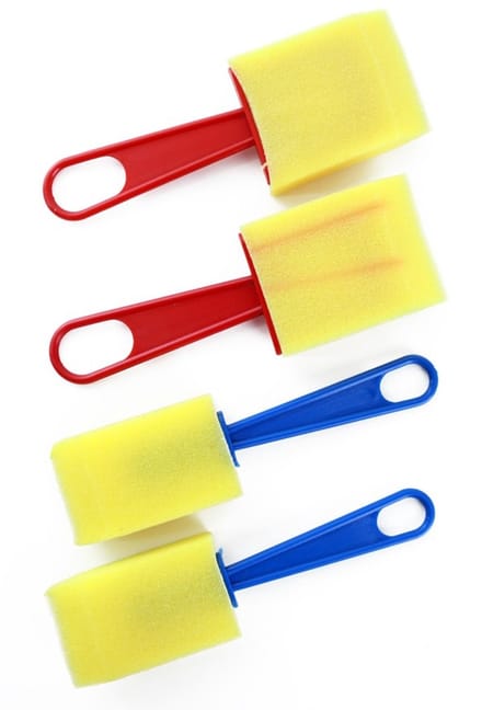 Spons kwast 2 x 5cm breed & 2 x 4.2cm breed