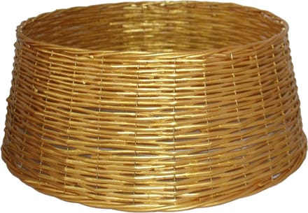 Gerimport Kerstboommand - goud - D58 x H24 - hout - voor kerstboom 210 cm