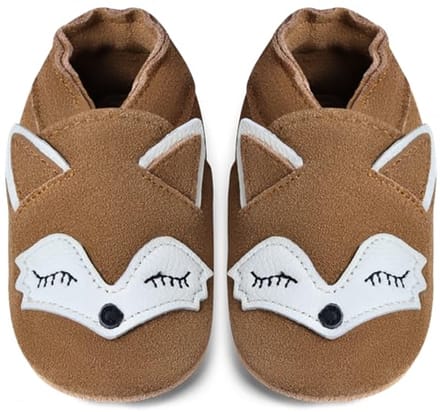 Babyschoenen om te Leren Lopen - Zachte Leren Sloffen voor Baby's
