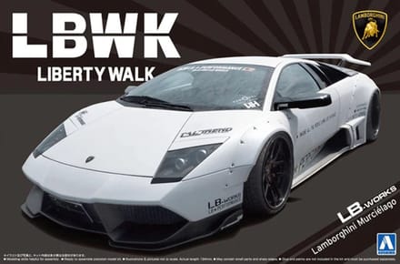 Aoshima Modelbouwpakket Auto - 05992 LB Works Lamborghini Murcielago Ver. 1 Plastic - 1:24 - Modelbouw