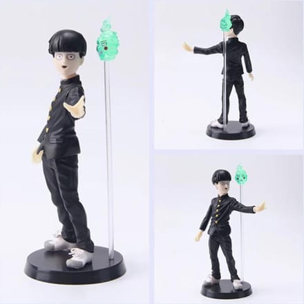 Mob Psycho 100 Shigeo Kageyama met 2 Hoofden Figuur Model Speelgoed 16cm no box gray