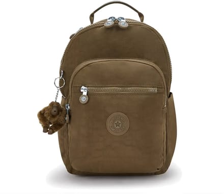 Kipling SEOUL S Dames Rugzak - Smooth Khaki