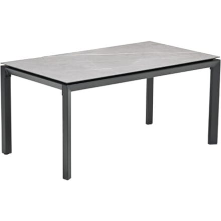 Garden Impressions Domingo dining tuintafel 160x90cm grijs aluminium