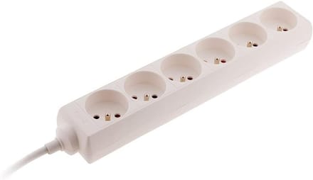 Voedingskabel Wit 5 Meter 2x1.5mm h05vv-f voor Aansluiting