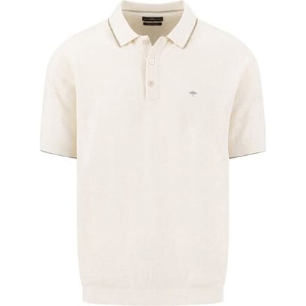 Fynch-Hatton Polo Subtle Faux-Uni Structure Cotton Linnen New Off White / male