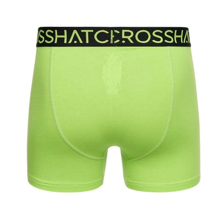 Crosshatch Heren Highlighter Boxer Shorts (Pack of 3) (Groen/rood)