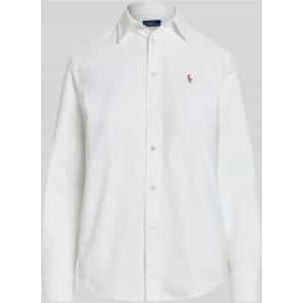 regular fit overhemdblouse van puur katoen