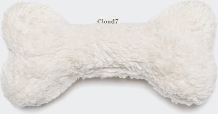 Cloud7 Love Bone wit pluche / teddy - Hondenspeelgoed - XS