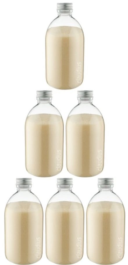 Scrubzout Vanille - 650 gram - Fles met aluminium dop - set van 6 stuks - Hydraterende Lichaamsscrub