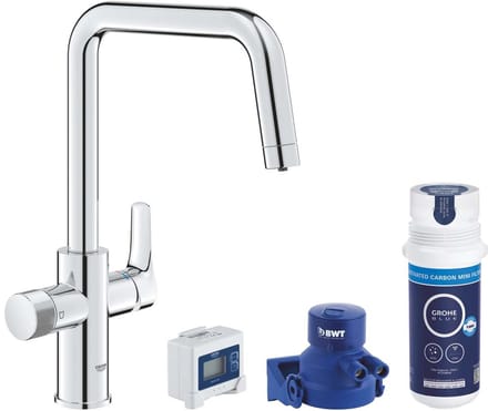 Grohe Blue Pure - Set keukenkraan Start met filterfunctie, chroom 30596000