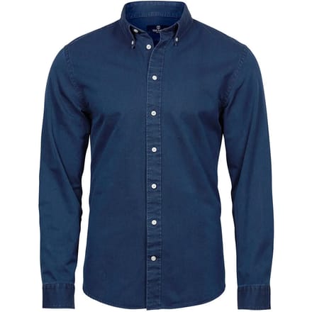 Tee Jays - MenÂ´s Casual Twill Shirt - Indigo maat S