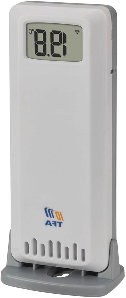 Temperatuur Zender - Extra Sensor - Klimaat Controle - 100 Meter Bereik - 11.7 cm Lengte - Wit