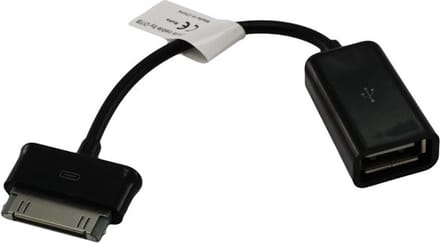 Samsung 30-pins naar USB-A OTG adapter voor Samsung Galaxy Tab en Galaxy Note tablets - 0,10 meter