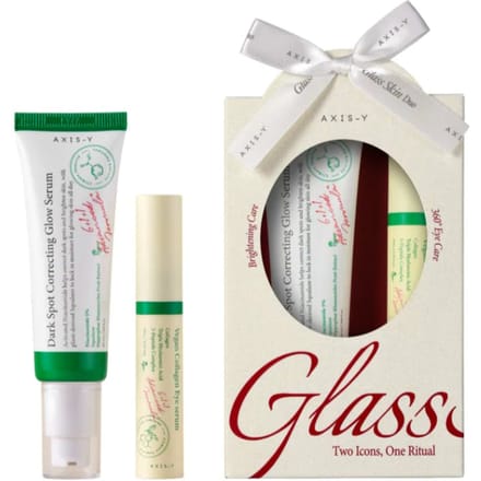 As-Y Instellen: Vegan Collageen, Anti-Rimpel, Oogserum, 10 ml + Donkere Vlekken Corrigerende Glow, Anti-Donkere Vlekken, Serum, Voor Gezicht, 50 ml
