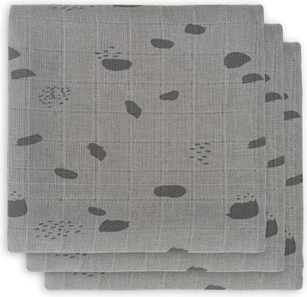Jollein Monddoekjes hydrofiel | Spot Storm Grey | 3 pack