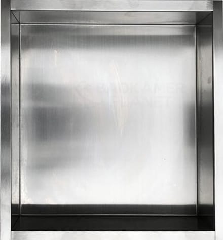 Inbouwnis 30x30 RVS
