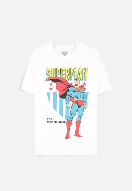 DC Comics Superman - The Man Of Steel Heren T-shirt - S - Wit
