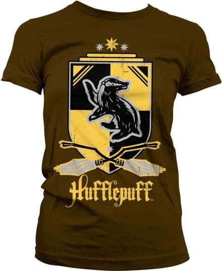 Harry Potter Dames Tshirt -XL- Hufflepuff Bruin