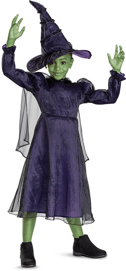 WICKED (NBC UNIVERSAL), Elphaba Deluxe, Maat XS (3T-4T jaar), Meisjes