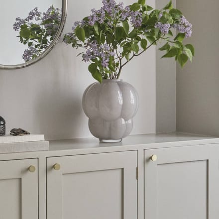 AYTM Uva Glazen Vaas 35 cm - Dove Kleur, Handgeblazen Decoratie