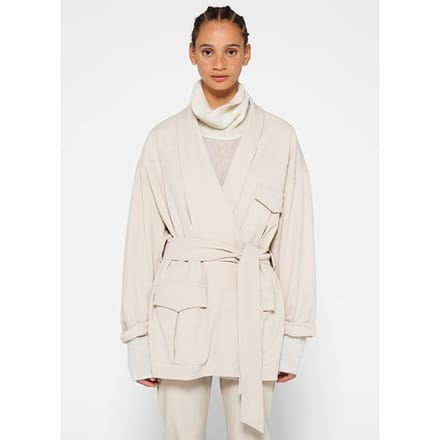 10DAYS Worker Jacket Crepe Light Safari Größe: XXS | Militärjacken Outlet | Damen