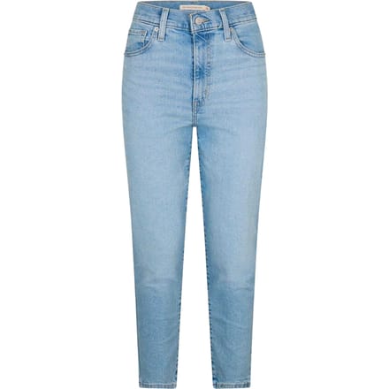Levis Dames Straight Leg Mom Jeans (Blauw)