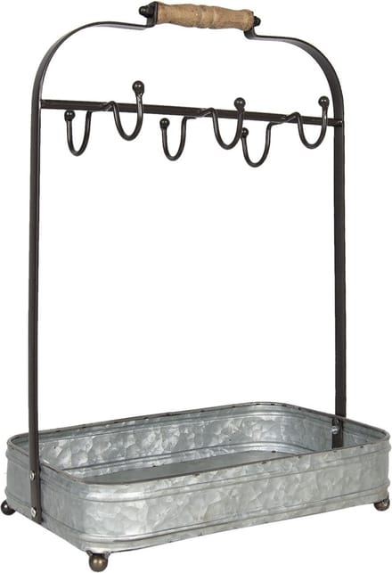Clayre & Eef Mokkenrek 32x20x44 cm Grijs IJzer