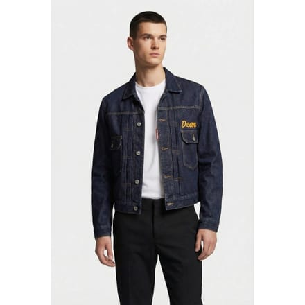Dsquared2 Jacket Blue Maat: 46 | Spijkerjassen Outlet | Heren | Blauw