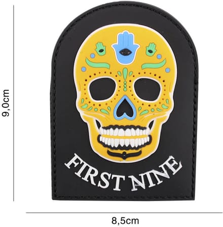 Embleem 3D PVC First Nine Geel