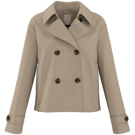 ESMARA Dames korte trenchcoat (Beige, 38)