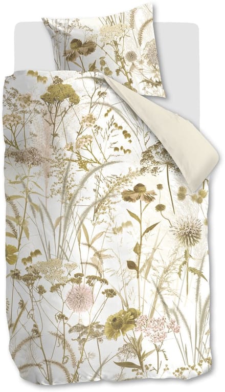Beddinghouse Cely dekbedovertrek - Eenpersoons - 140 x 200/220 cm - Naturel