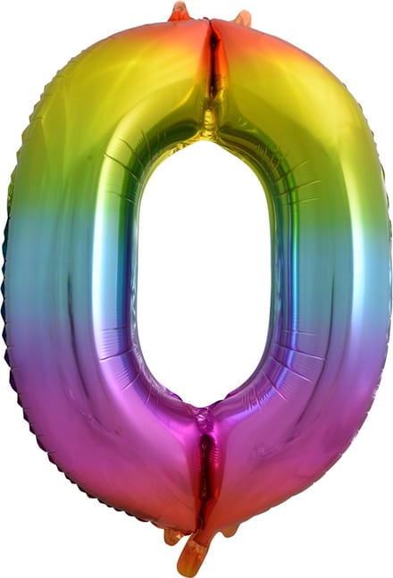 Folieballon 34" nmr. 0 - Regenboog