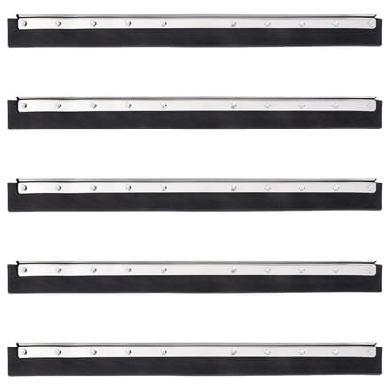 vidaXL - Vloerwisserkoppen - 5 - st - 75x2x5 - cm - staal - en - rubber