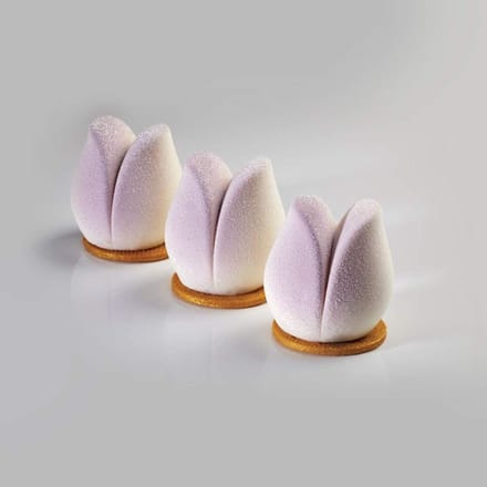 Tulip Bakvorm - Siliconen Mal - Desserts Maken - Ovenbestendig - 20 Holtes - Grijs
