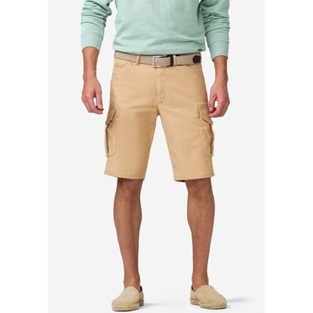 Meyer Bermuda Orlando Cargo Solid Color Organic Cotton Subtle Stretch Camel / male