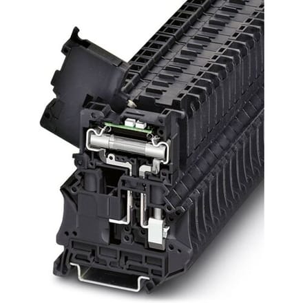 Phoenix Contact 3046430 Zekering-serieklem 8.2 mm Schroeven Zwart 50 stuk(s)